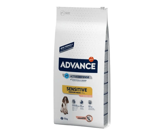 Advance Sensitive Salmone 12Kg Crocchette Cani Medium Maxi Adulti