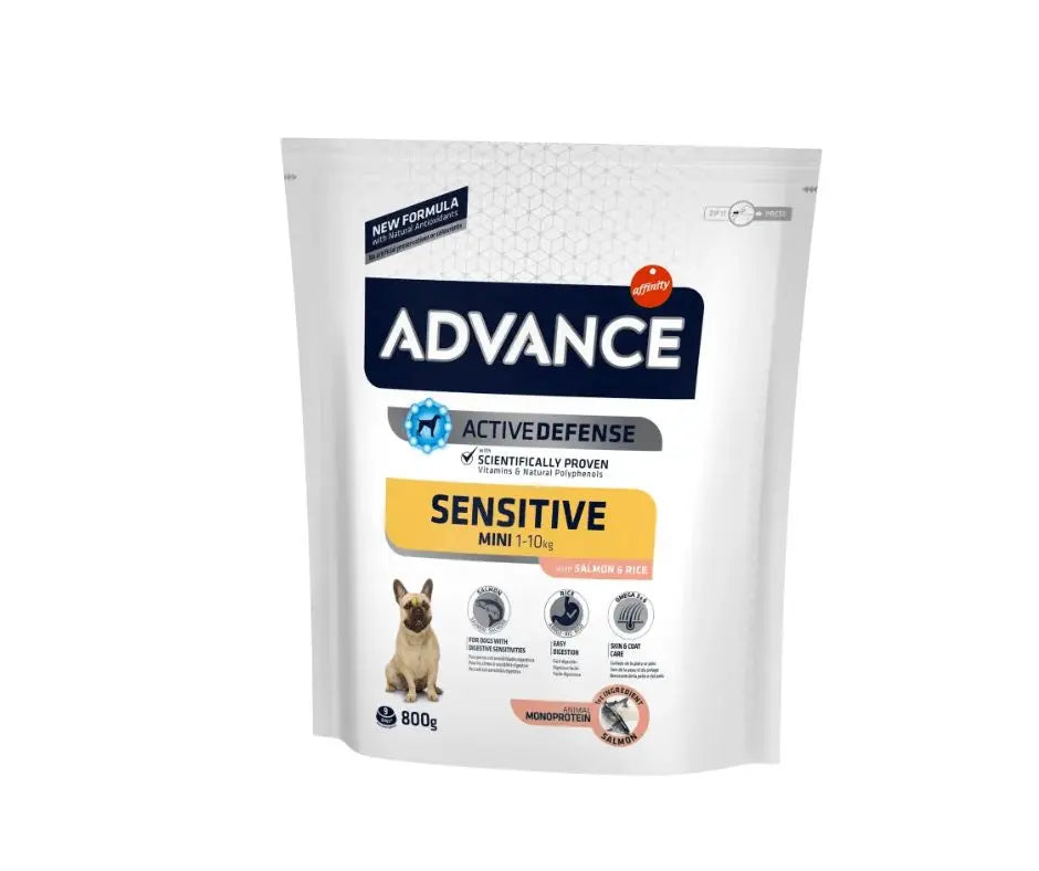 Advance Sensitive Mini con Salmone 800g Crocchette Cani AdultiCrocchette CaniAnimaliapet