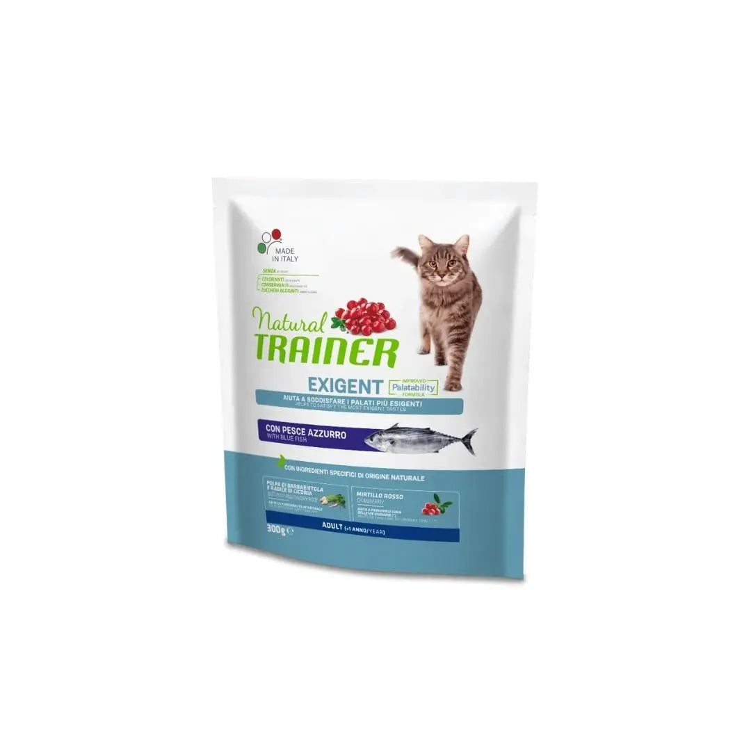 Trainer Natural Cat Exigent Pesce Azzurro 300g Crocchette Gatti Adulti - Animaliapet