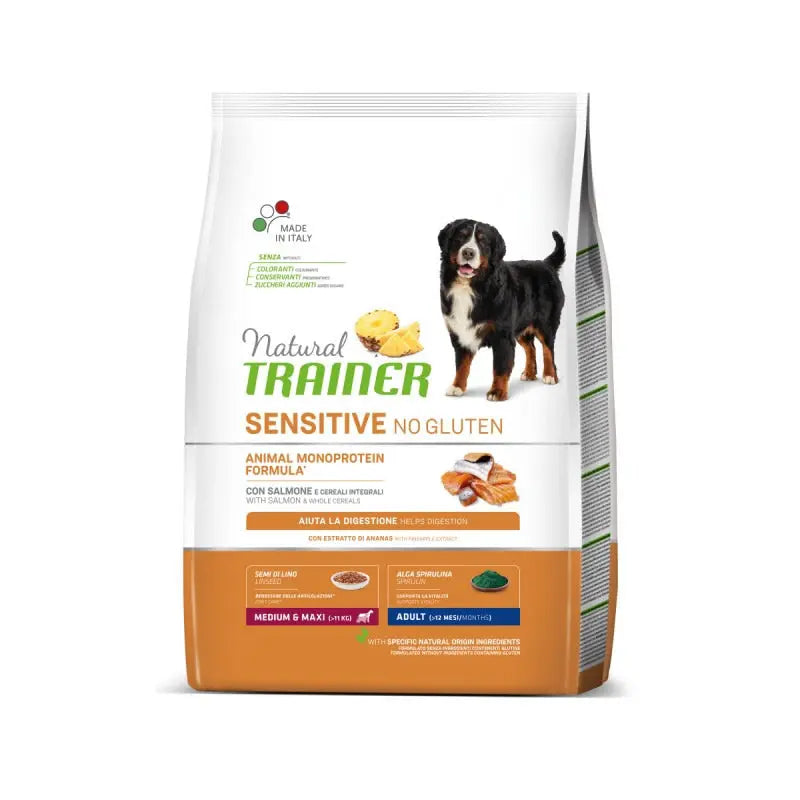 Trainer Sensitive Salmone Medium Maxi 3Kg Crocchette Cani Adulti - Animaliapet