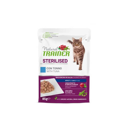 Trainer Natural Sterilised Tonno 85g Bustina Gatti Sterilizzati - Animaliapet