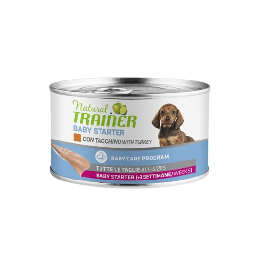 Trainer Baby Starter Tacchino 140g Lattina Cani Cuccioli - Animaliapet