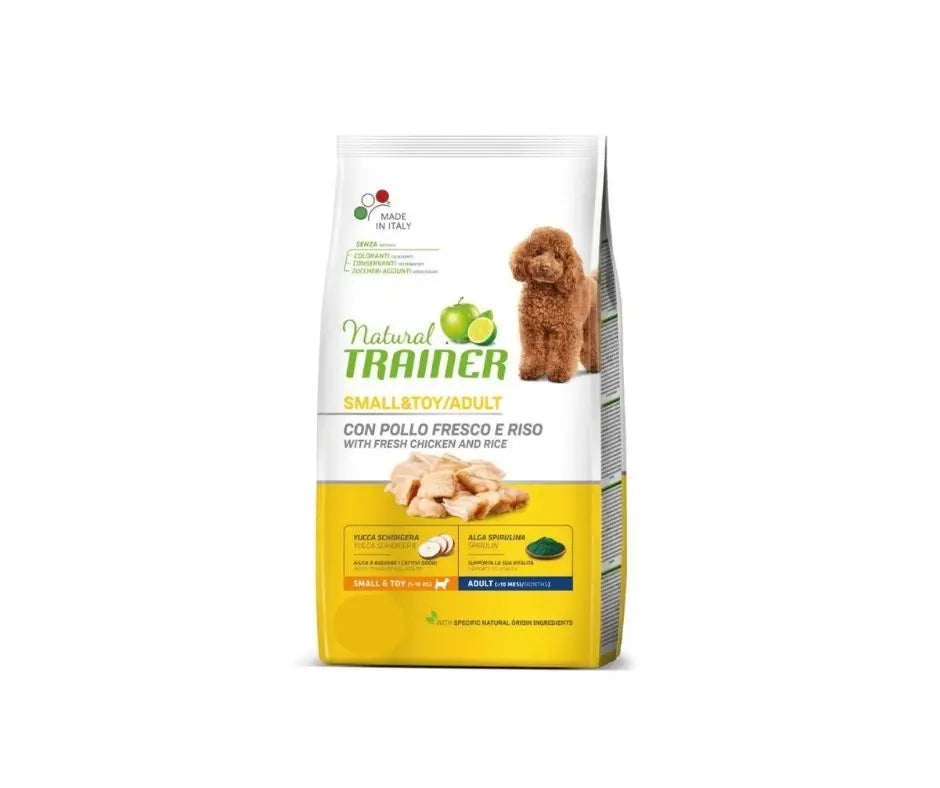 Trainer Natural Pollo 7kg Small e Toy Crocchette Cani Adulti - Animaliapet