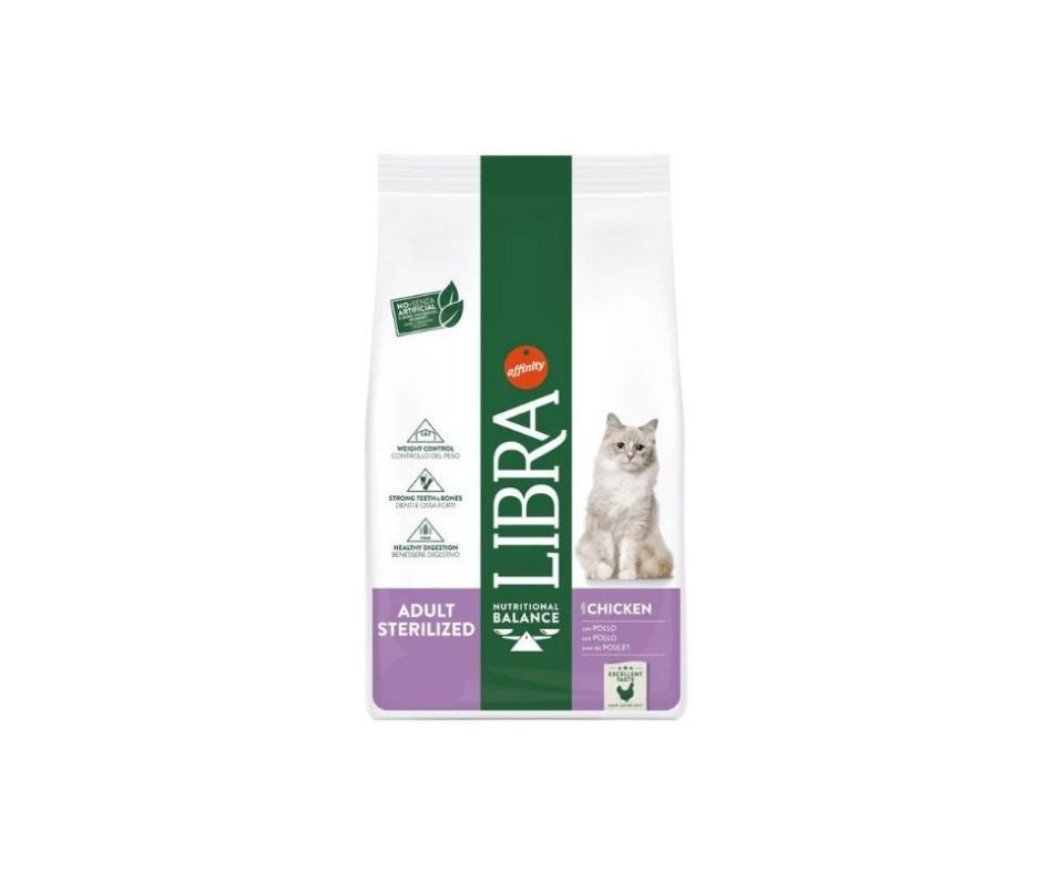 Libra Cat Sterilised Pollo 300g Crocchette Gatti Adulti - Animaliapet