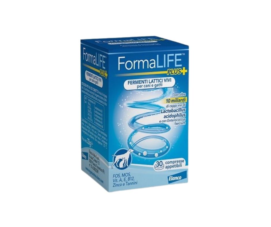 Formalife Plus Fermenti Lattici Vivi Cani e Gatti 30 Compresse - Animaliapet