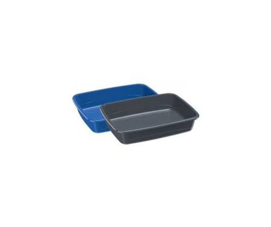 Ferplast Nip 30 Cassetta Igienica Lettiera Gatti 49,5x64,5x14,5h cm Colore Nero o Blu