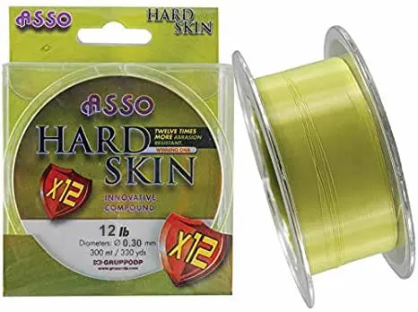 Asso Hard Skin 0.30mm, 12 Lb 300mt / 330 yds Monofilo Pesca - Animaliapet