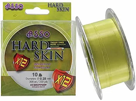 Asso Hard Skin 0.28mm, 10 Lb 300mt / 330 yds Monofilo Pesca - Animaliapet