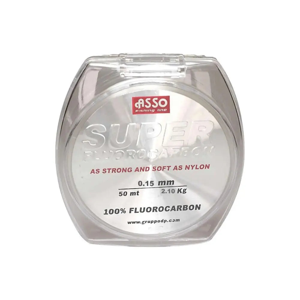 Asso Super Fluorocarbon  0.15mm, 2.10kg 50mt - Animaliapet