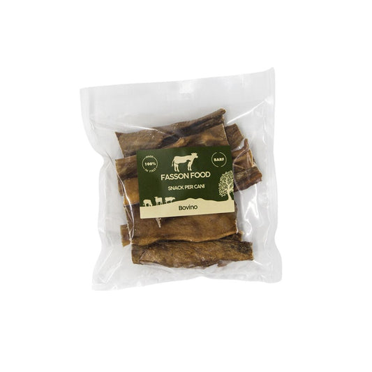 Fasson Food Pelle di testa di bovino senza pelo Medium 200g Snack per Cani - Animaliapet