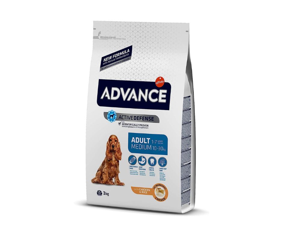 Advance Dog Pollo 3Kg Crocchette Cani Medium Adult Advance