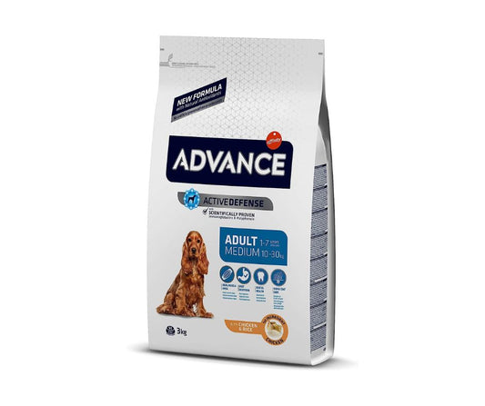 Advance Dog Pollo 3Kg Crocchette Cani Medium Adult Advance