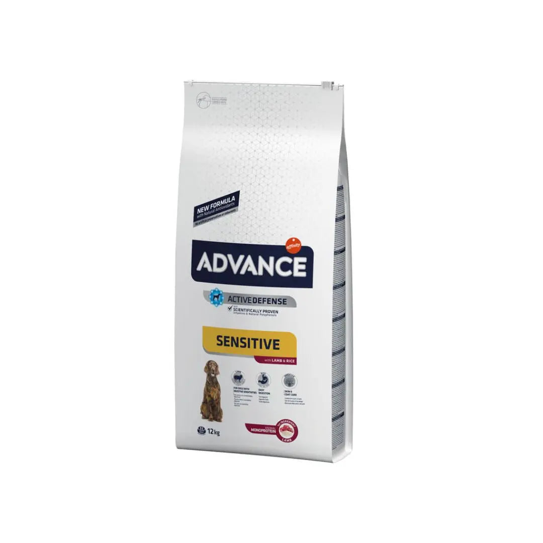 Advance Sensitive Agnello Medium Maxi Active Defense 12Kg Crocchette Cani - Animaliapet