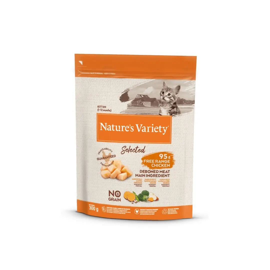 Nature's Variety Selected Pollo Kitten 300g Crocchette Gattini - Animaliapet