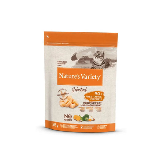 Nature's Variety Selected Pollo 300g Crocchette Gatti Sterilizzati Adult - Animaliapet