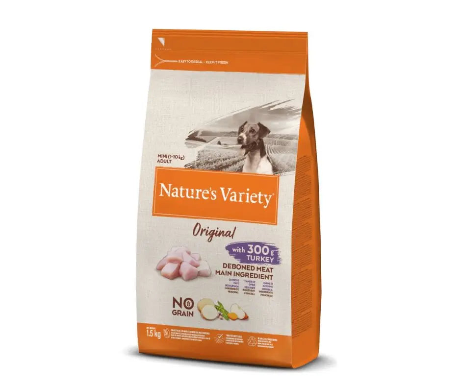 Nature's Variety Original Tacchino 1,5Kg Crocchette Cani Mini Adult - Animaliapet