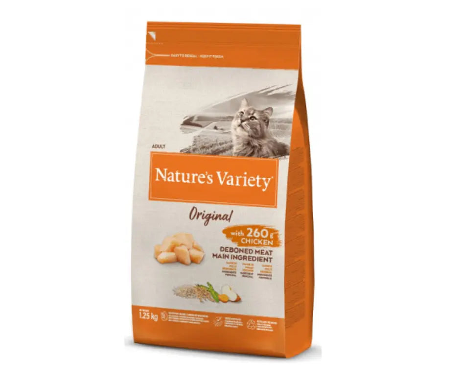 Nature's Variety Original Pollo 1,25kg Grocchette Gatti Adulti - Animaliapet