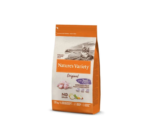 Nature's Variety Original Tacchino 1,25Kg Crocchette Gatti Sterilizzati Adult - Animaliapet