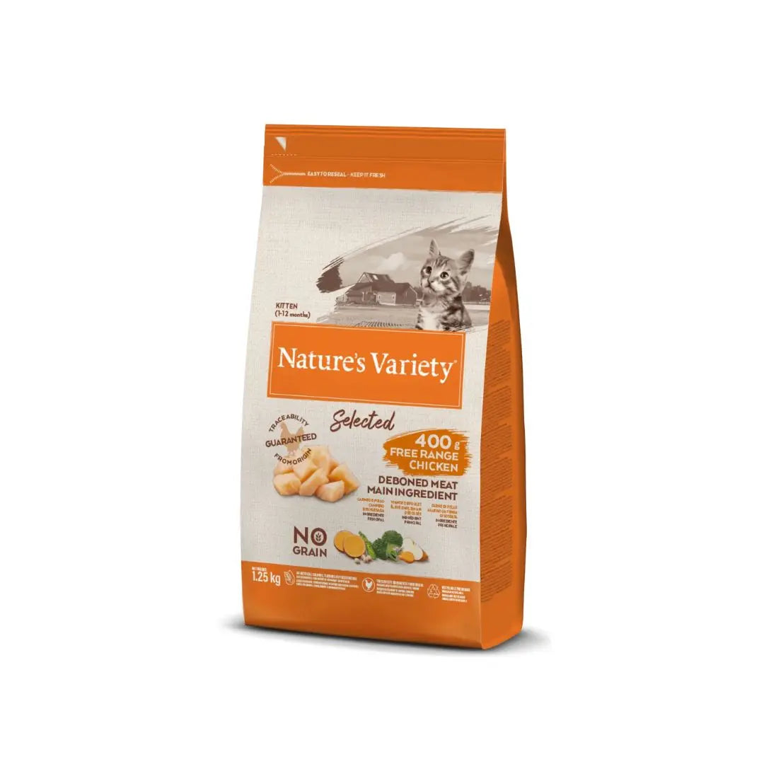 Nature's Variety Selected Pollo Kitten 1,25Kg Crocchette Gattini - Animaliapet