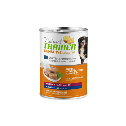 Trainer Sensitive Trota Lattina 400g Cani Medium Maxi Adult - Animaliapet