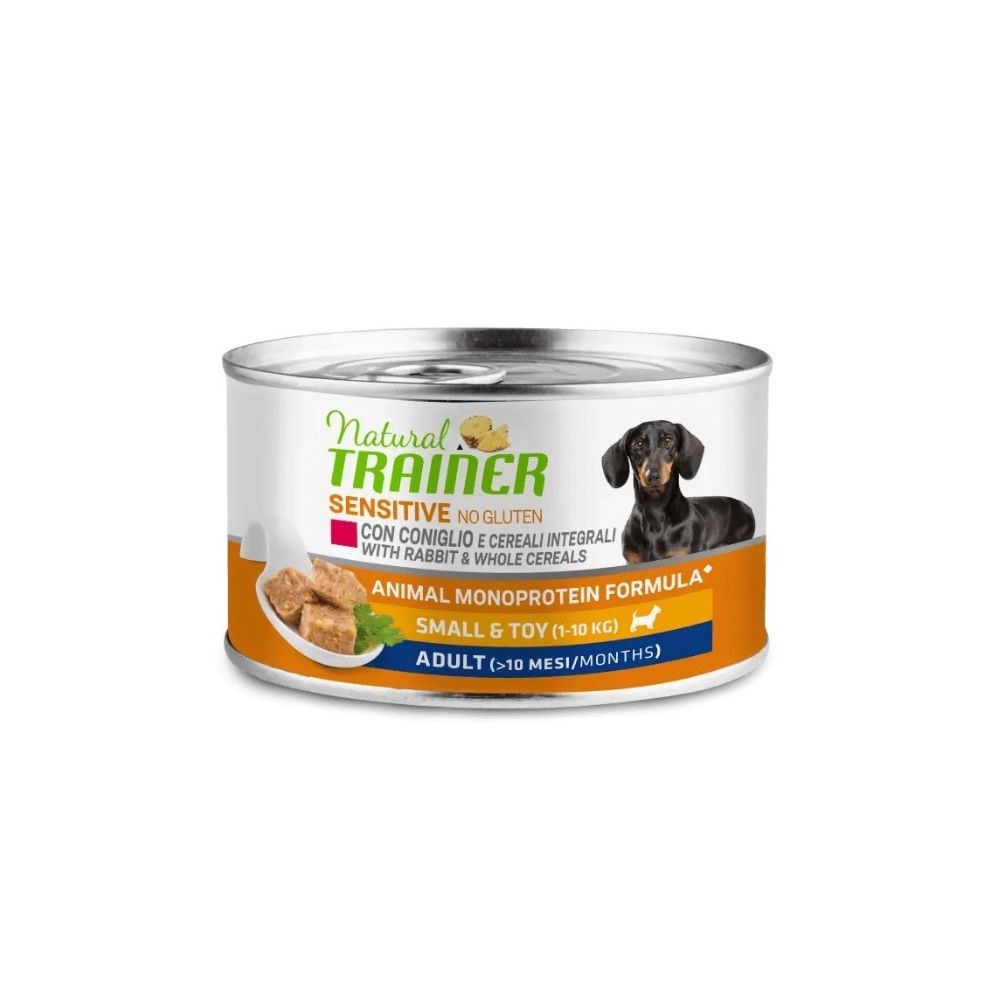 Trainer Sensitive Coniglio 150g Lattina Cani Small Toy Adult