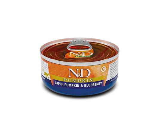 Farmina N&D Pumpkin Agnello zucca Mirtillo Lattina 70g Gatti Adulti - Animaliapet