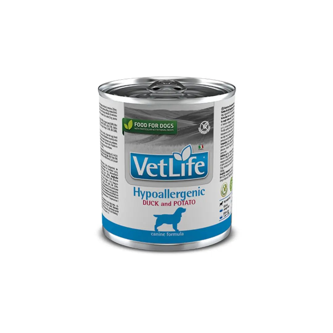 Farmina Vetlife Hypoallergenic Anatra e Patate 300g Lattina CaniLattina Umido CaniAnimaliapet