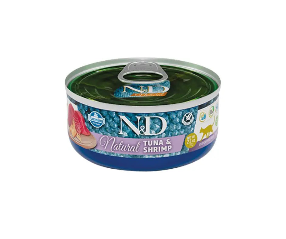 Farmina N&D Natural Tonno e Gamberetto 70g Lattina Gatti Adulti - Animaliapet