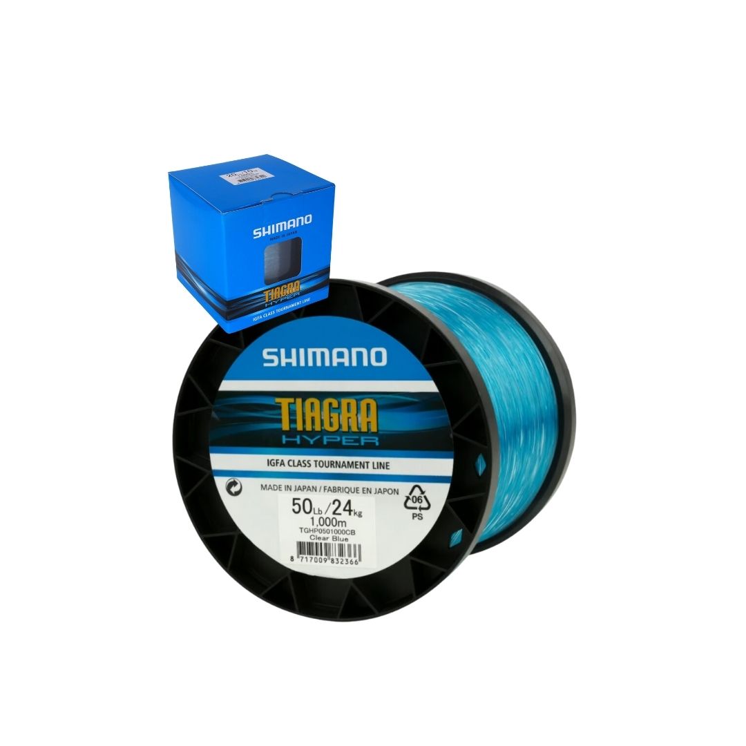 Shimano Tiagra Hyper 50lb 24kg 1000m Clear Blue Filo Pesca - Animaliapet