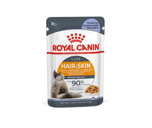 Royal Canin Hair e Skin Jelly Jelly 85g Bustine GattiBustina Umido GattiAnimaliapet