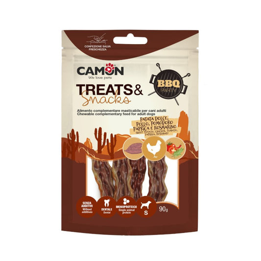 Camon Bacon di patata dolce con pollo Mis. S 90g Snack Cani