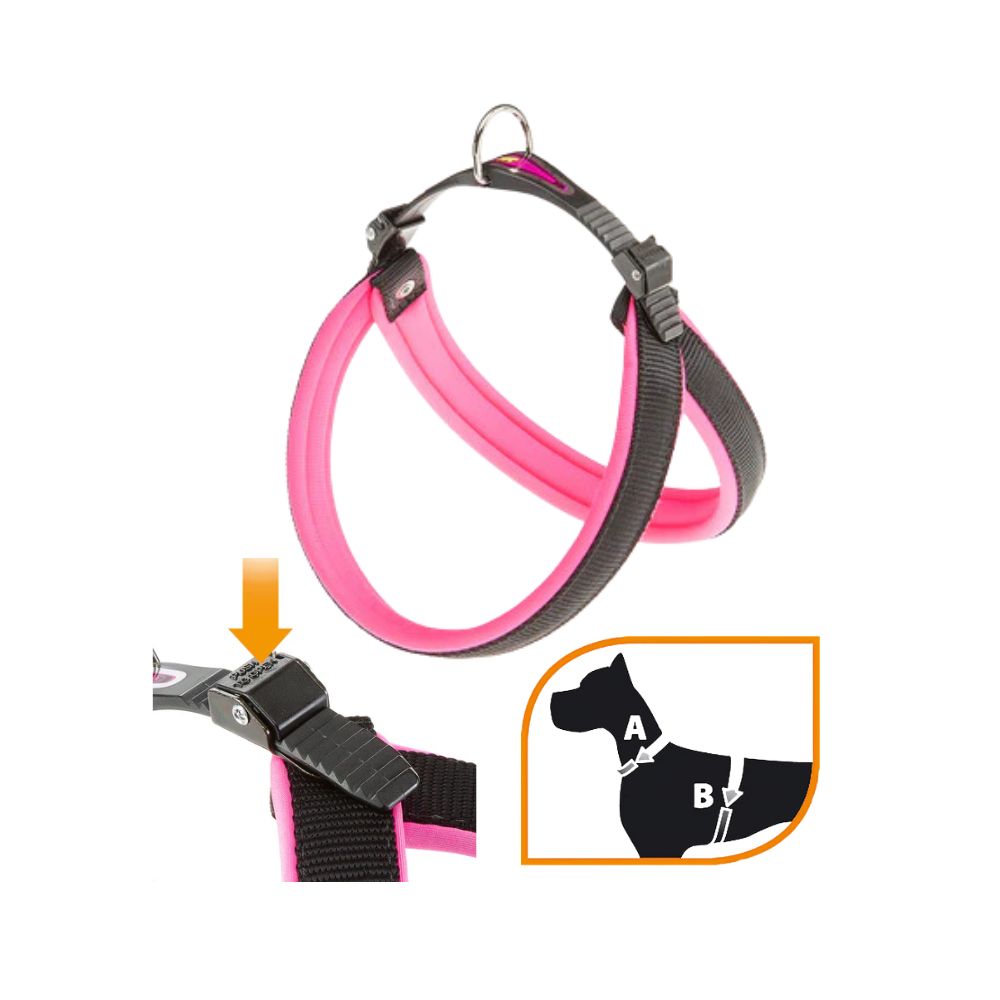 Ferplast AGILA Fluo Rosa Mis. 3 Pettorina per Cani