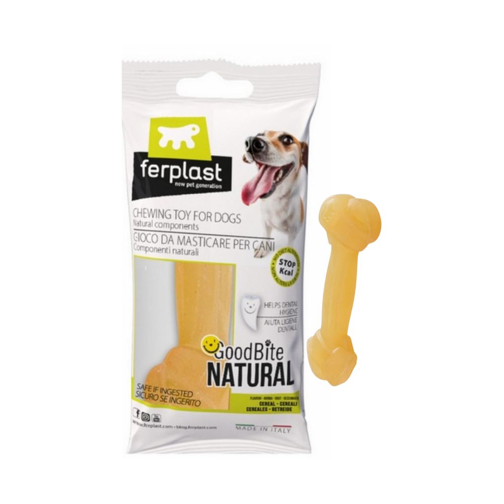 Ferplast GOODBITE NATURAL Bone Cereali M Gioco per Cani 1pz 70g