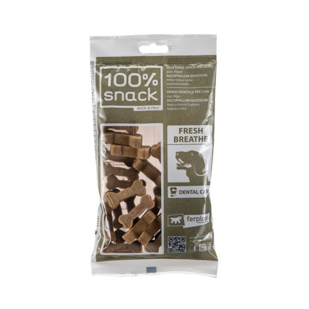 Ferplast Dental Snack 100% Vegetal COOKIE BONE Ascophillum Cani 150g