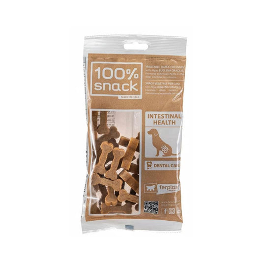 Ferplast Dental Snack 100% Vegetal COOKIE BONE Euglena Cani 150g