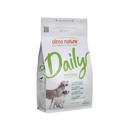 Almo Nature Daily Agnello, Pollo e Riso 1,2Kg Crocchette Cani All Breed