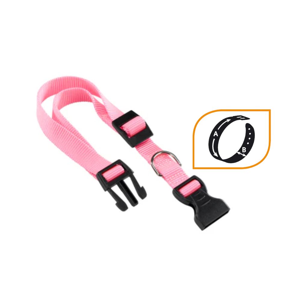 Ferplast Club C15/44 Collare per Cani Colore Rosa