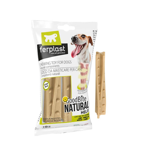 Ferplast GOODBITE NATURAL HELIX Agnello S Gioco per Cani 2pz 16g