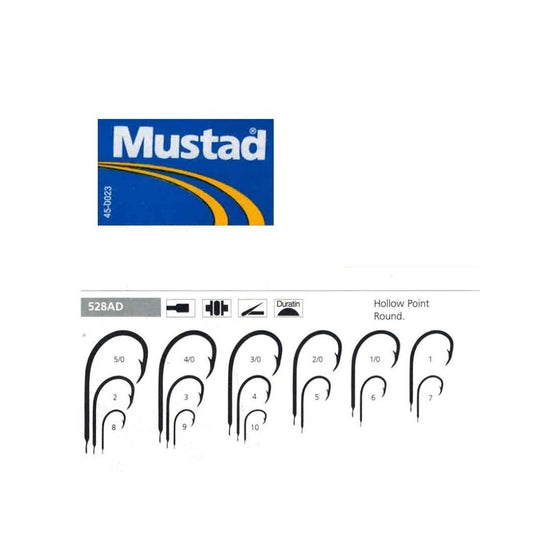 Mustad 528AD Taglia 1 50Pezzi Ami per la Pesca - Animaliapet