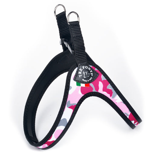 Tre Ponti Pettorina Easy Fit Mimetico Rosa Mis. 4 Cani e Cuccioli