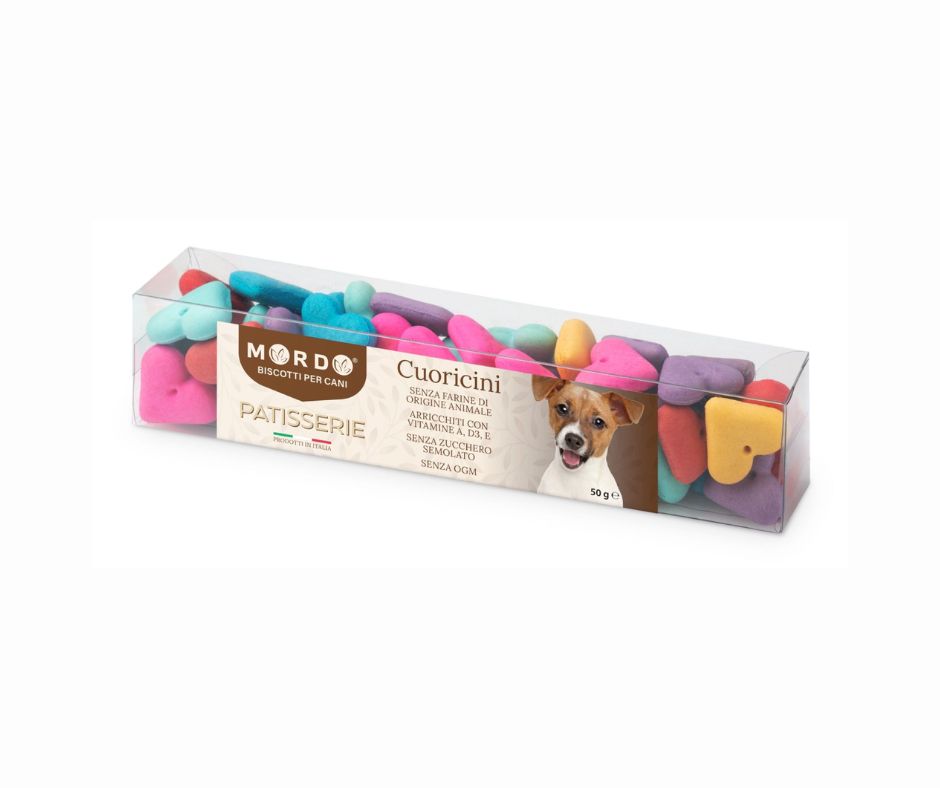 Mordo Patisserie Cuoricini 50g Biscotti per Cani - Animaliapet