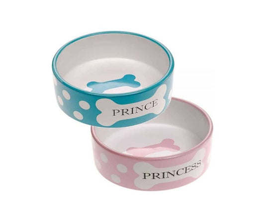 Ferplast Thea Ciotola in ceramica per cani e gatti small Prince/Princess 300ml - Animaliapet